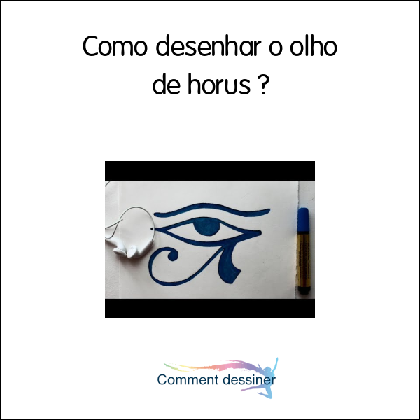 Como desenhar o olho de horus